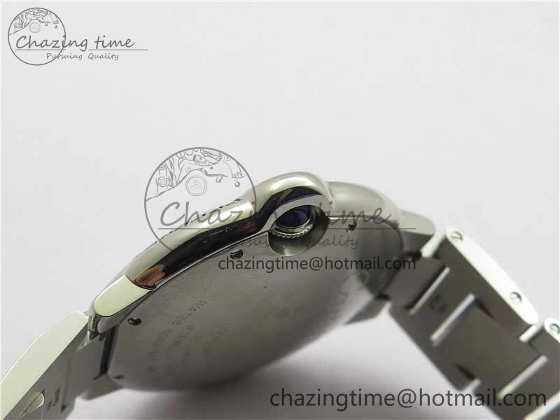 FlexibleFit Ballon Bleu 42mm Crystal Bezel SS V6F 1:1 Best Edition White Texture Dial on SS Bracelet A 10339