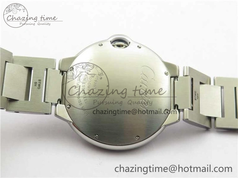 FlexibleFit Ballon Bleu 42mm Crystal Bezel SS V6F 1:1 Best Edition White Texture Dial on SS Bracelet A 10339