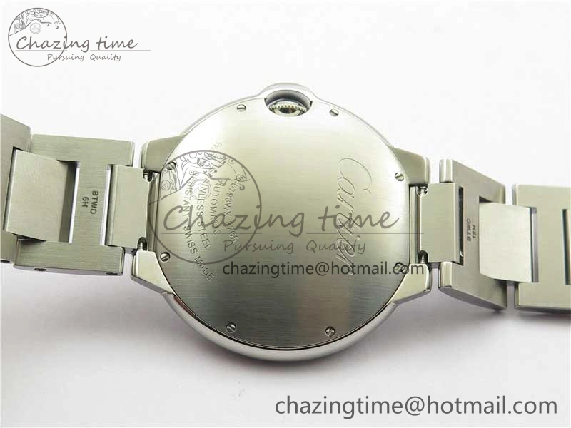 FlexibleFit Ballon Bleu 42mm Crystal Bezel SS V6F 1:1 Best Edition White Texture Dial on SS Bracelet A 10339