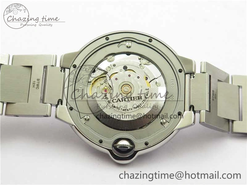 FlexibleFit Ballon Bleu 42mm Crystal Bezel SS V6F 1:1 Best Edition White Texture Dial on SS Bracelet A 10339