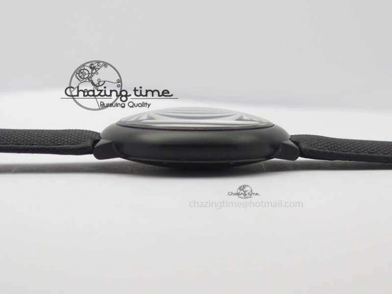 Ballon Bleu 42mm DLC Best Edition Black Dial On Black Nylon Strap A Timeless 6304