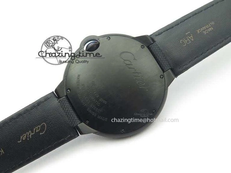 Ballon Bleu 42mm DLC Best Edition Black Dial On Black Nylon Strap A Timeless 6304
