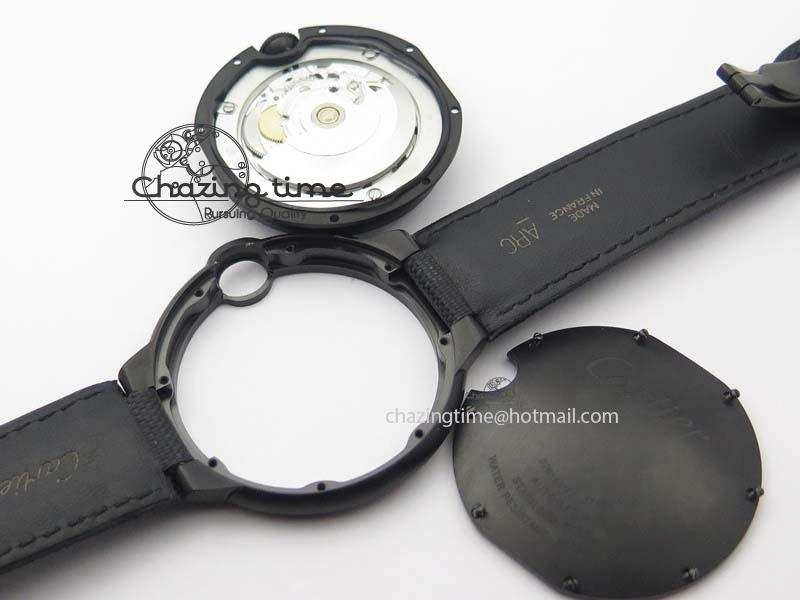 Ballon Bleu 42mm DLC Best Edition Black Dial On Black Nylon Strap A Timeless 6304