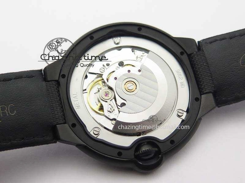 Ballon Bleu 42mm DLC Best Edition Black Dial On Black Nylon Strap A Timeless 6304
