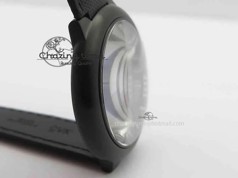 Ballon Bleu 42mm DLC JF Best Edition Black Dial On Black Nylon Strap Miyota UrbanChic 6295
