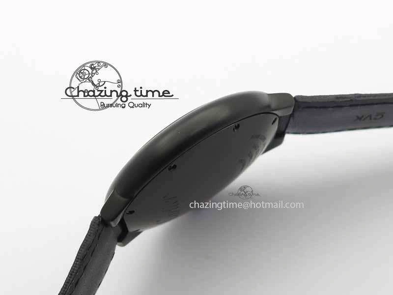 Ballon Bleu 42mm DLC JF Best Edition Black Dial On Black Nylon Strap Miyota UrbanChic 6295