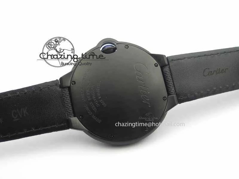 Ballon Bleu 42mm DLC JF Best Edition Black Dial On Black Nylon Strap Miyota UrbanChic 6295