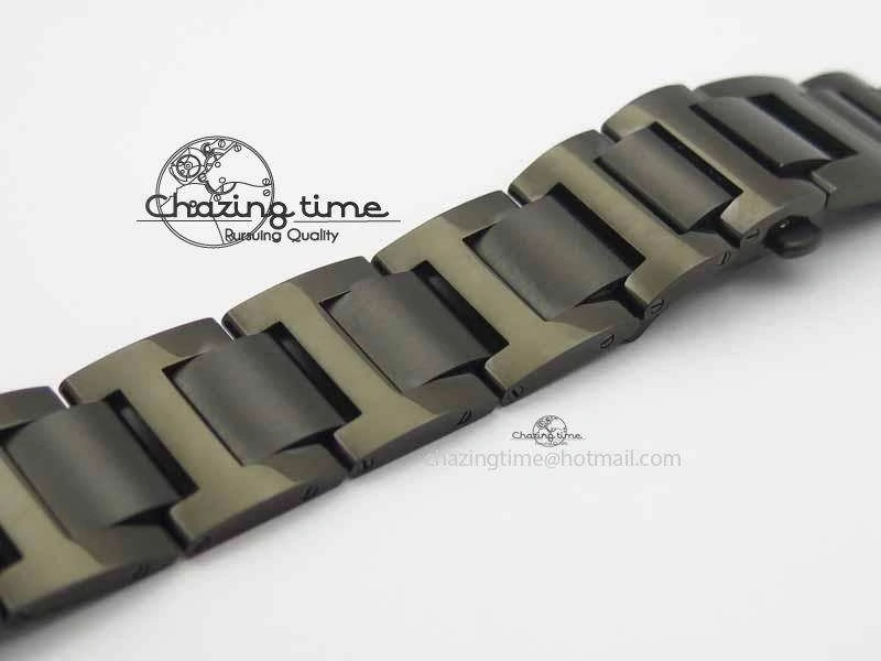 Breathable Ballon Bleu 42mm DLC JF Best Edition Black Dial On DLC Bracelet Miyota 6294
