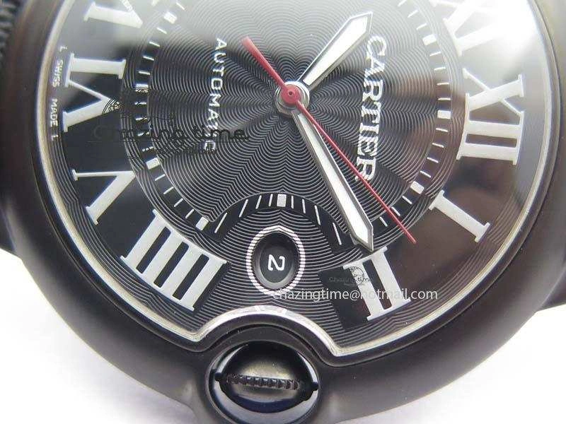 Functional Ballon Bleu 42mm DLC V6F Best Edition Black Dial On Black Nylon Strap A 6302