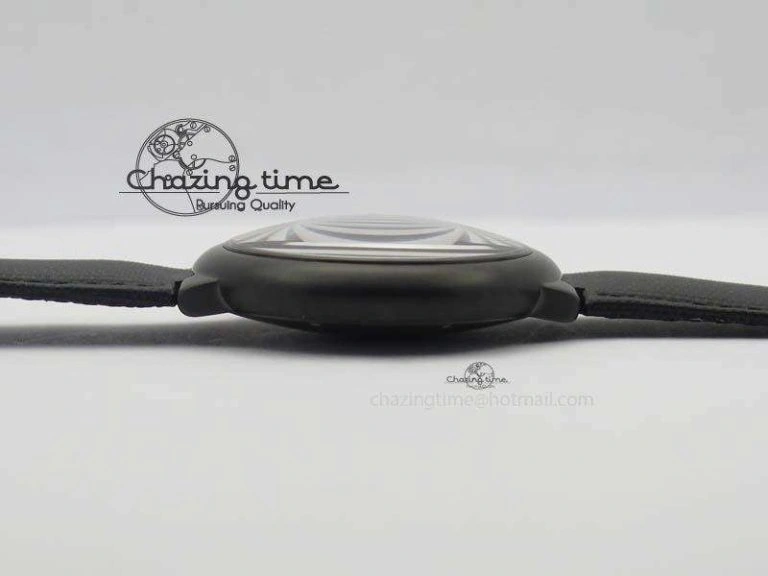 Functional Ballon Bleu 42mm DLC V6F Best Edition Black Dial On Black Nylon Strap A 6302