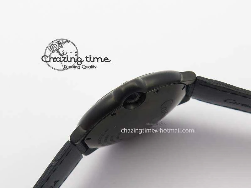Functional Ballon Bleu 42mm DLC V6F Best Edition Black Dial On Black Nylon Strap A 6302