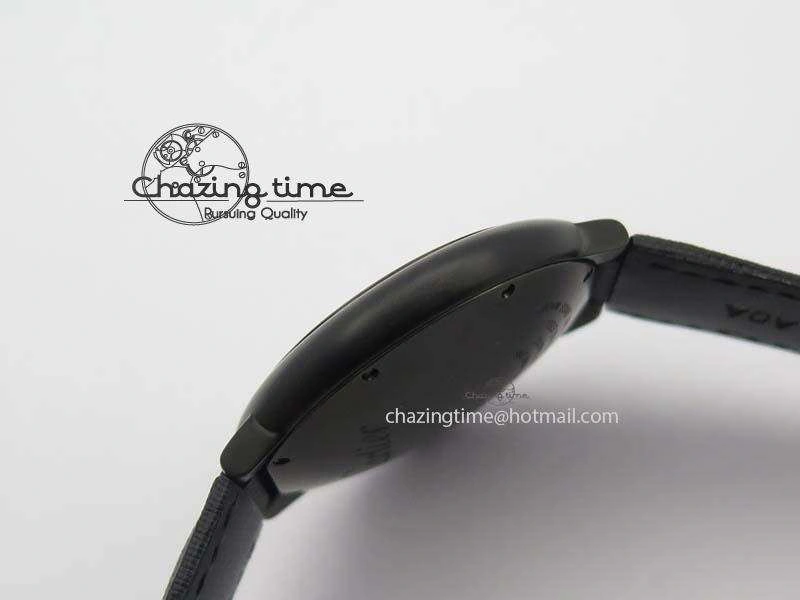 Functional Ballon Bleu 42mm DLC V6F Best Edition Black Dial On Black Nylon Strap A 6302