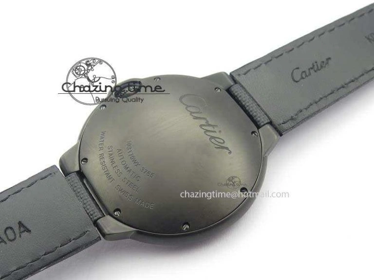 Functional Ballon Bleu 42mm DLC V6F Best Edition Black Dial On Black Nylon Strap A 6302