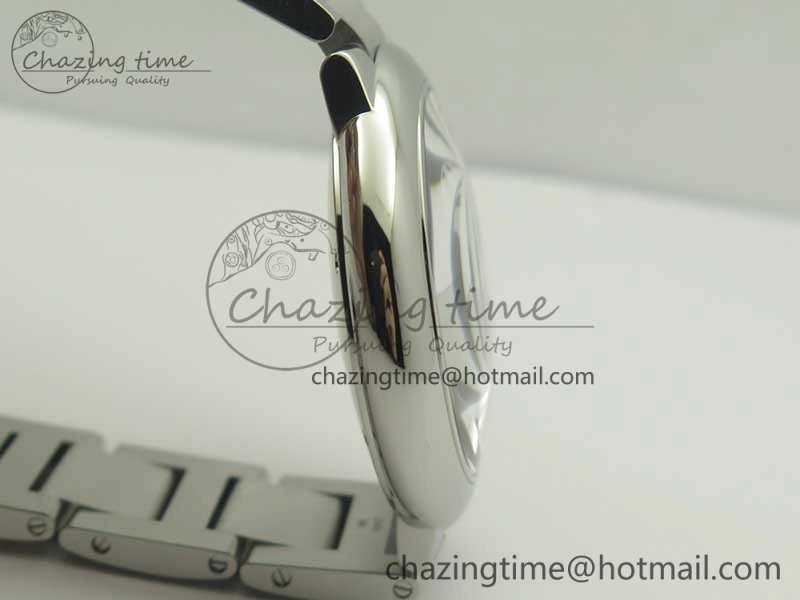 Ballon Bleu 42mm SS AF 1:1 Best Edition Black Texture Dial on SS Bracelet A Snug 6189