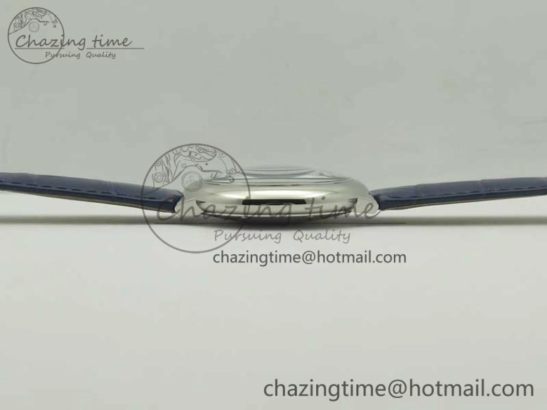 Ballon Bleu 42mm SS AF 1:1 Best Edition Blue Texture Dial on Blue Crocodile Strap A UrbanStyle 6204