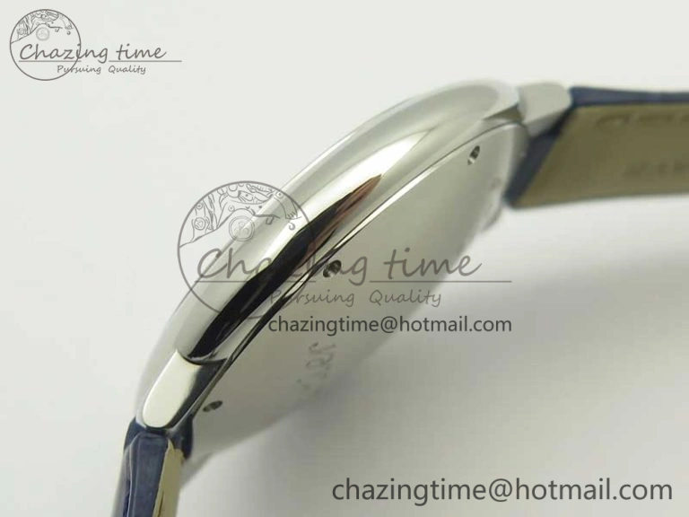 Ballon Bleu 42mm SS AF 1:1 Best Edition Blue Texture Dial on Blue Crocodile Strap A UrbanStyle 6204