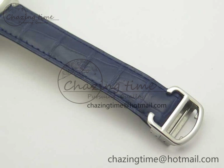 Ballon Bleu 42mm SS AF 1:1 Best Edition Blue Texture Dial on Blue Crocodile Strap A UrbanStyle 6204