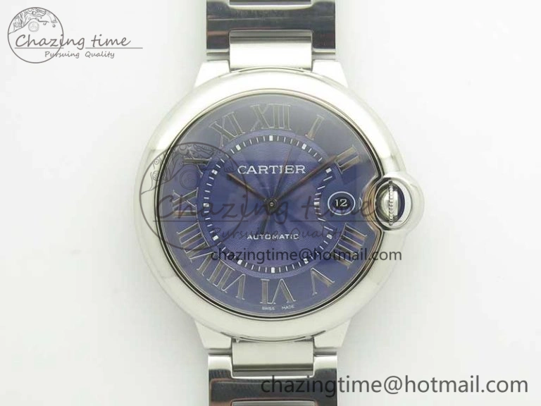 GoodFit Ballon Bleu 42mm SS AF 1:1 Best Edition Blue Texture Dial on SS Bracelet A 6192