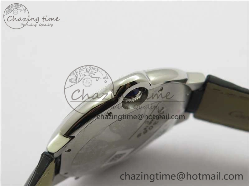 EasyMatch Ballon Bleu 42mm SS AF 1:1 Best Edition White Texture Dial on Black Croco Strap A 6088