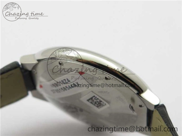 EasyMatch Ballon Bleu 42mm SS AF 1:1 Best Edition White Texture Dial on Black Croco Strap A 6088