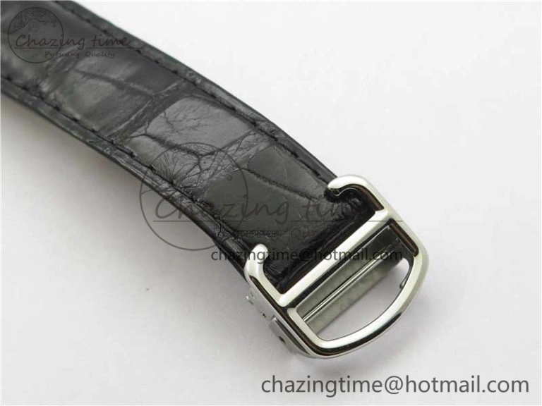 EasyMatch Ballon Bleu 42mm SS AF 1:1 Best Edition White Texture Dial on Black Croco Strap A 6088