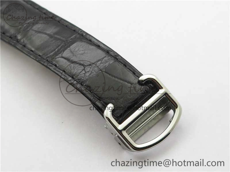 EasyMatch Ballon Bleu 42mm SS AF 1:1 Best Edition White Texture Dial on Black Croco Strap A 6088