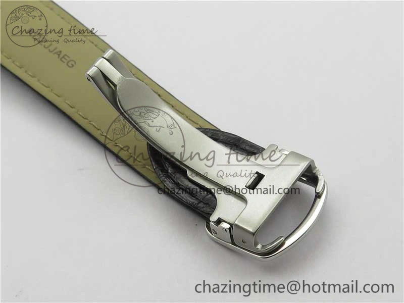 EasyMatch Ballon Bleu 42mm SS AF 1:1 Best Edition White Texture Dial on Black Croco Strap A 6088