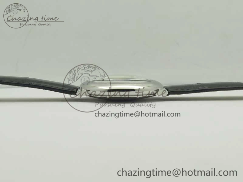 Ballon Bleu 42mm SS AF 1:1 Best Edition White Texture Dial on Black Crocodile Strap A Refined 6203