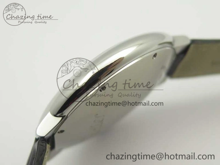 Ballon Bleu 42mm SS AF 1:1 Best Edition White Texture Dial on Black Crocodile Strap A Refined 6203