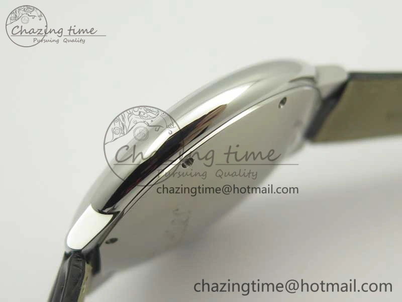 Ballon Bleu 42mm SS AF 1:1 Best Edition White Texture Dial on Black Crocodile Strap A Refined 6203