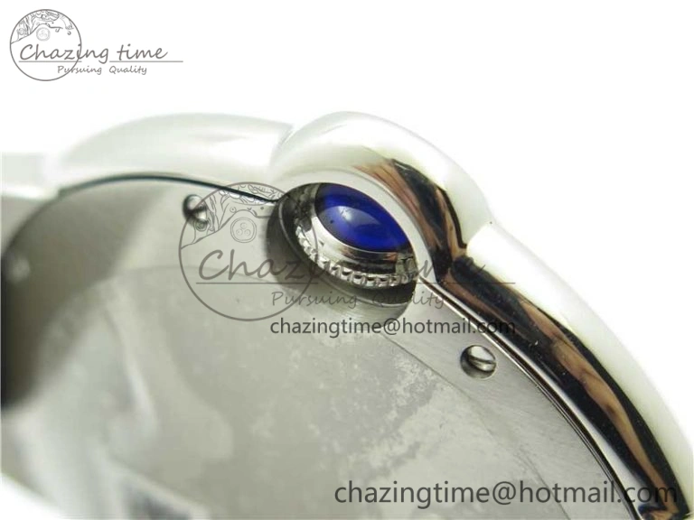 SmartChoice Ballon Bleu 42mm SS AF 1:1 Best Edition White Texture Dial on Black Leather Strap A 6087