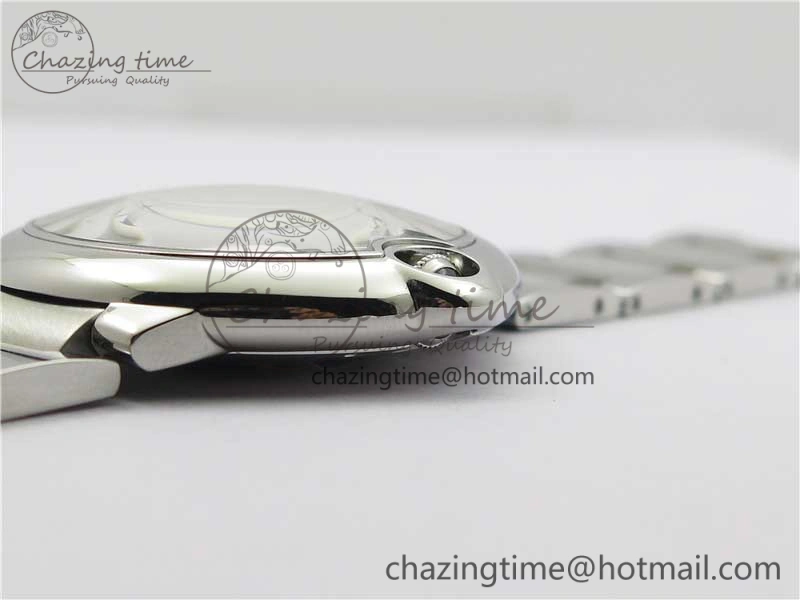 Casual Ballon Bleu 42mm SS AF 1:1 Best Edition White Texture Dial on SS Bracelet A 6084