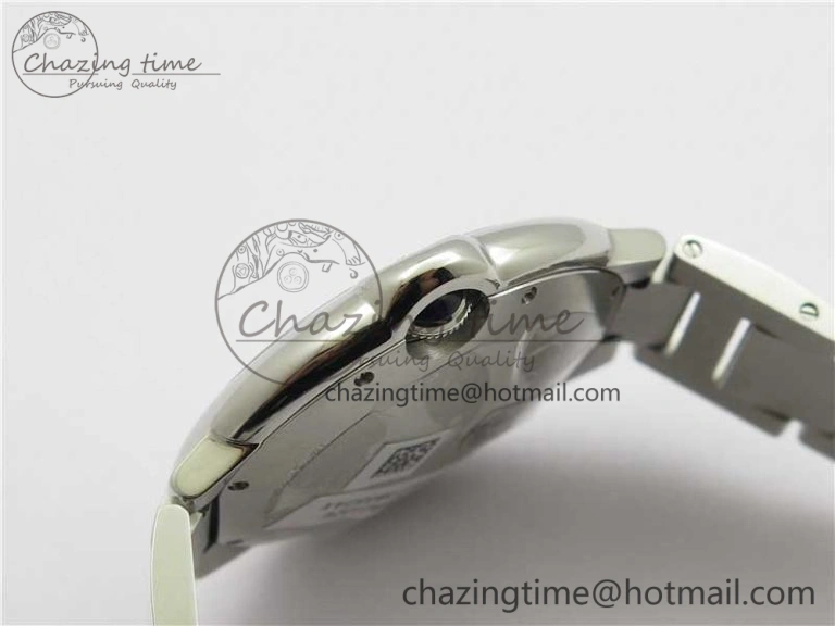 Casual Ballon Bleu 42mm SS AF 1:1 Best Edition White Texture Dial on SS Bracelet A 6084