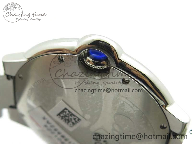 Casual Ballon Bleu 42mm SS AF 1:1 Best Edition White Texture Dial on SS Bracelet A 6084