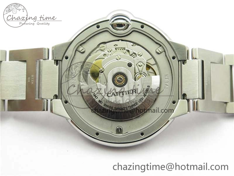 Casual Ballon Bleu 42mm SS AF 1:1 Best Edition White Texture Dial on SS Bracelet A 6084