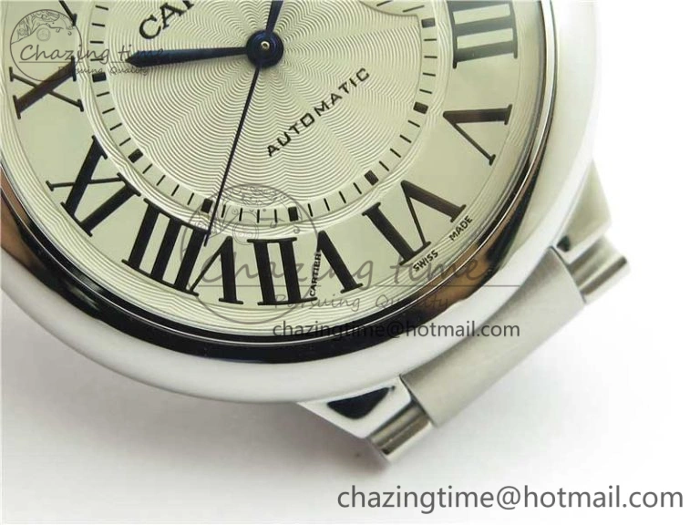 Casual Ballon Bleu 42mm SS AF 1:1 Best Edition White Texture Dial on SS Bracelet A 6084