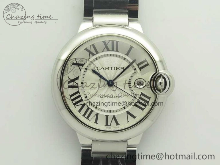Soft Ballon Bleu 42mm SS AF 1:1 Best Edition White Texture Dial on SS Bracelet A 6191