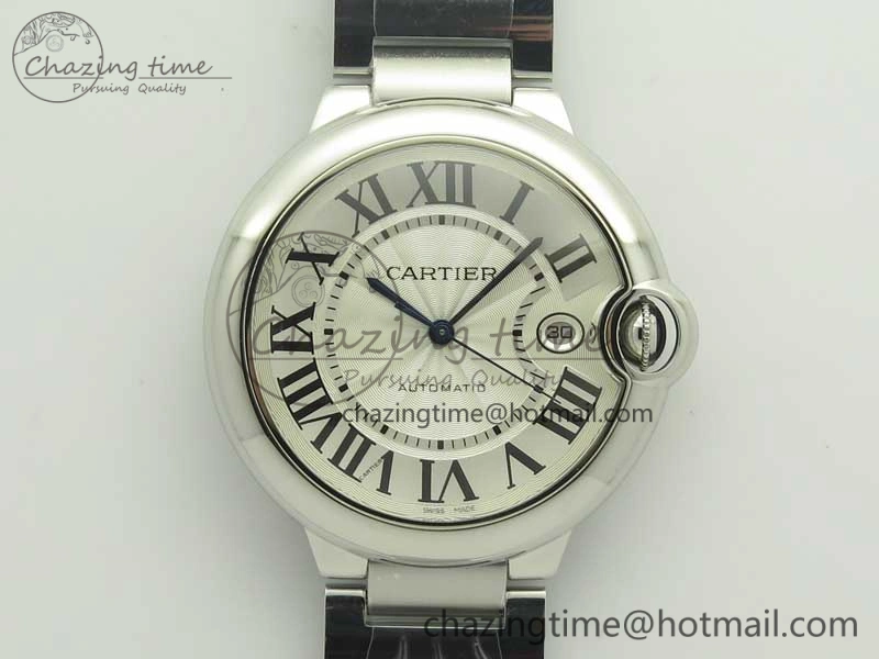 Soft Ballon Bleu 42mm SS AF 1:1 Best Edition White Texture Dial on SS Bracelet A 6191