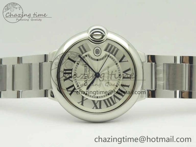 Soft Ballon Bleu 42mm SS AF 1:1 Best Edition White Texture Dial on SS Bracelet A 6191