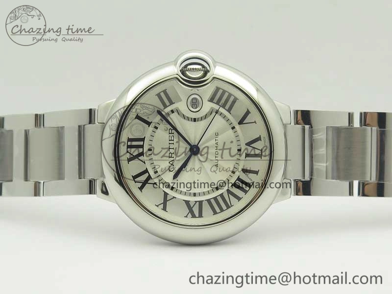 Soft Ballon Bleu 42mm SS AF 1:1 Best Edition White Texture Dial on SS Bracelet A 6191