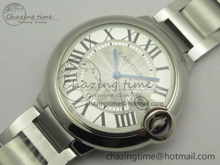 Soft Ballon Bleu 42mm SS AF 1:1 Best Edition White Texture Dial on SS Bracelet A 6191