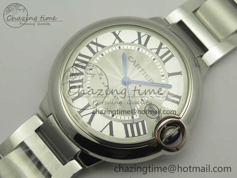 Soft Ballon Bleu 42mm SS AF 1:1 Best Edition White Texture Dial on SS Bracelet A 6191