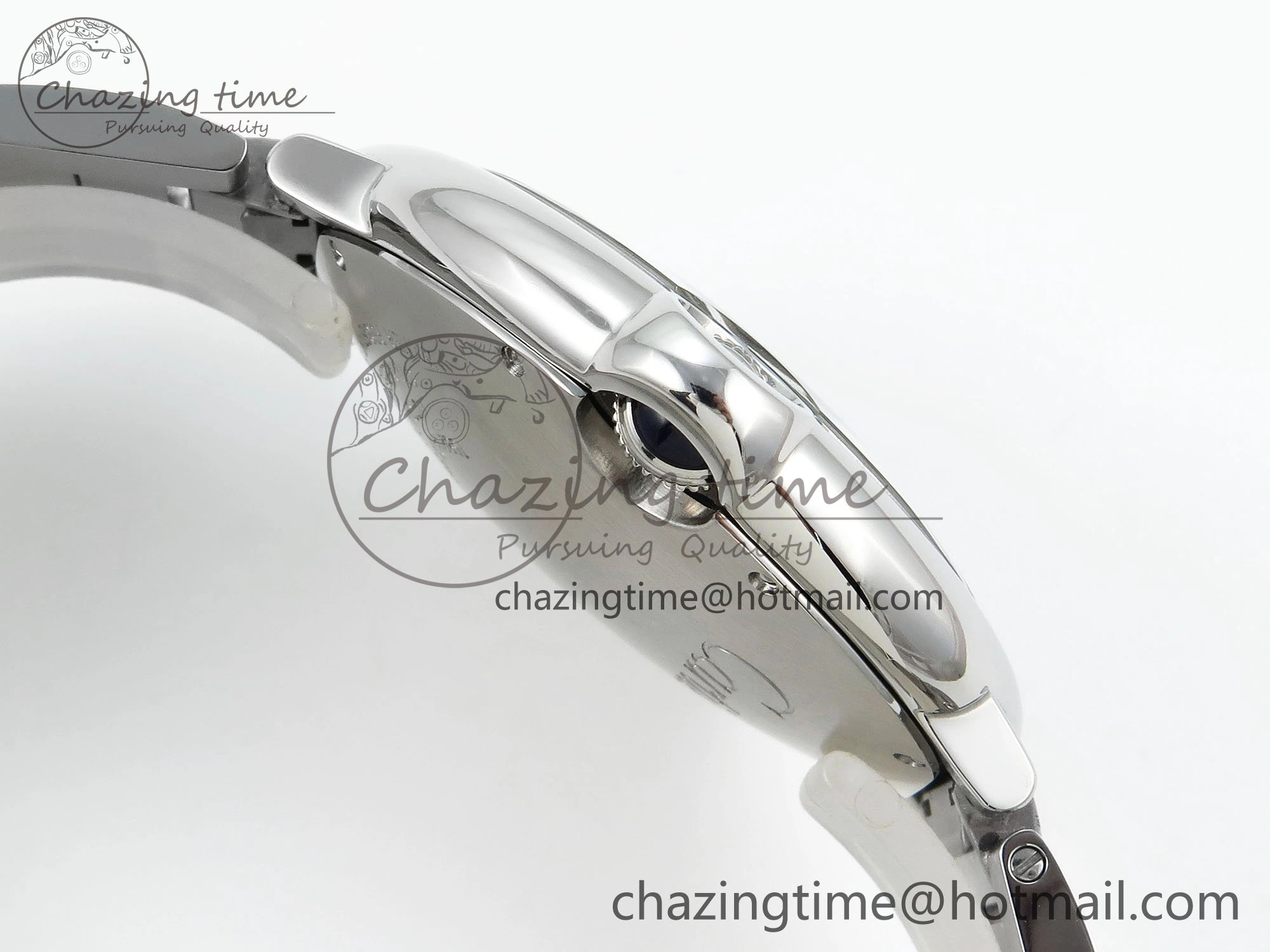 Functional Ballon Bleu 42mm SS CHF 1:1 Best Edition Grey Texture Dial on SS Bracelet A 6038