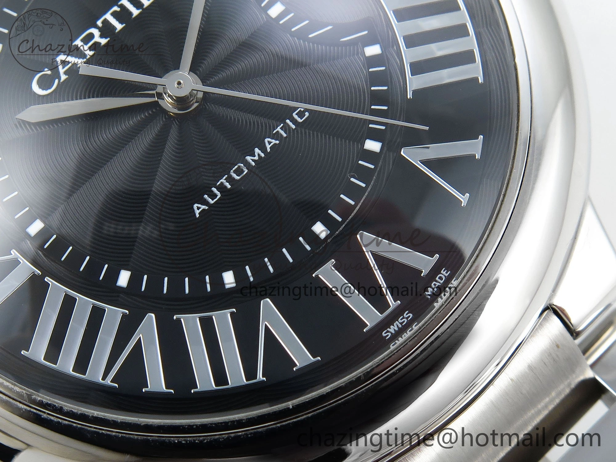 Functional Ballon Bleu 42mm SS CHF 1:1 Best Edition Grey Texture Dial on SS Bracelet A 6038