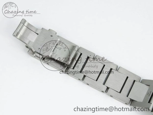 Popular Ballon Bleu 42mm SS CHF 1:1 Best Edition White Texture Dial 1Line Diamonds Bezel on SS Bracelet A 5977