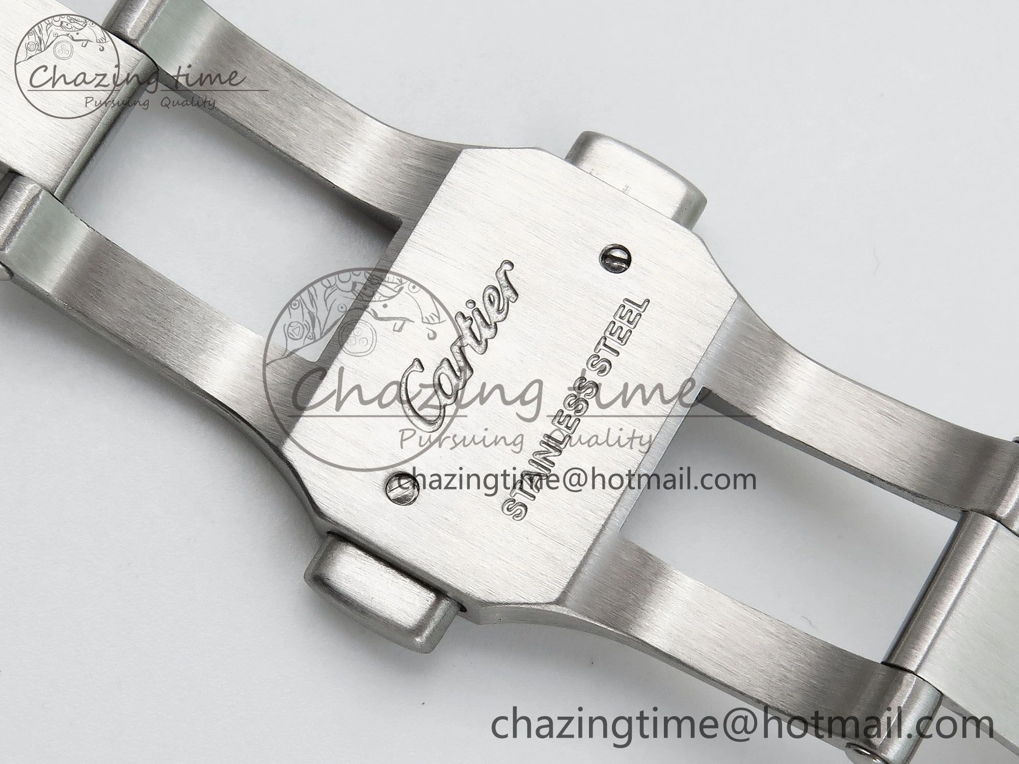 Attractive Ballon Bleu 42mm SS CHF 1:1 Best Edition White Texture Dial 2Line Diamonds Bezel on SS Bracelet A 5981