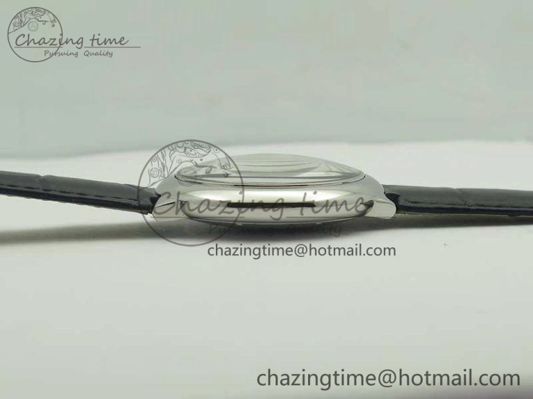 Ballon Bleu 42mm SS JF 1:1 Best Edition White Dial On Leather Strap Miyota Modern 6254