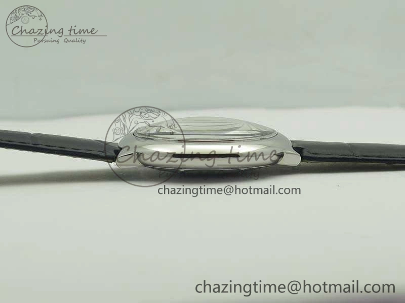 Ballon Bleu 42mm SS JF 1:1 Best Edition White Dial On Leather Strap Miyota Modern 6254