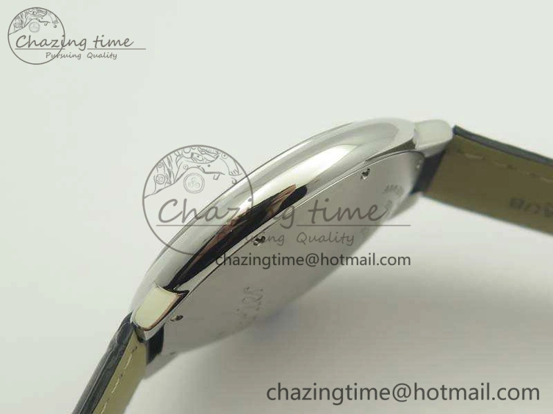 Ballon Bleu 42mm SS JF 1:1 Best Edition White Dial On Leather Strap Miyota Modern 6254