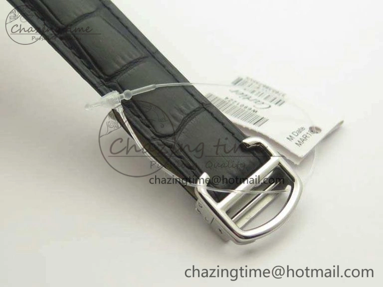 Ballon Bleu 42mm SS JF 1:1 Best Edition White Dial On Leather Strap Miyota Modern 6254
